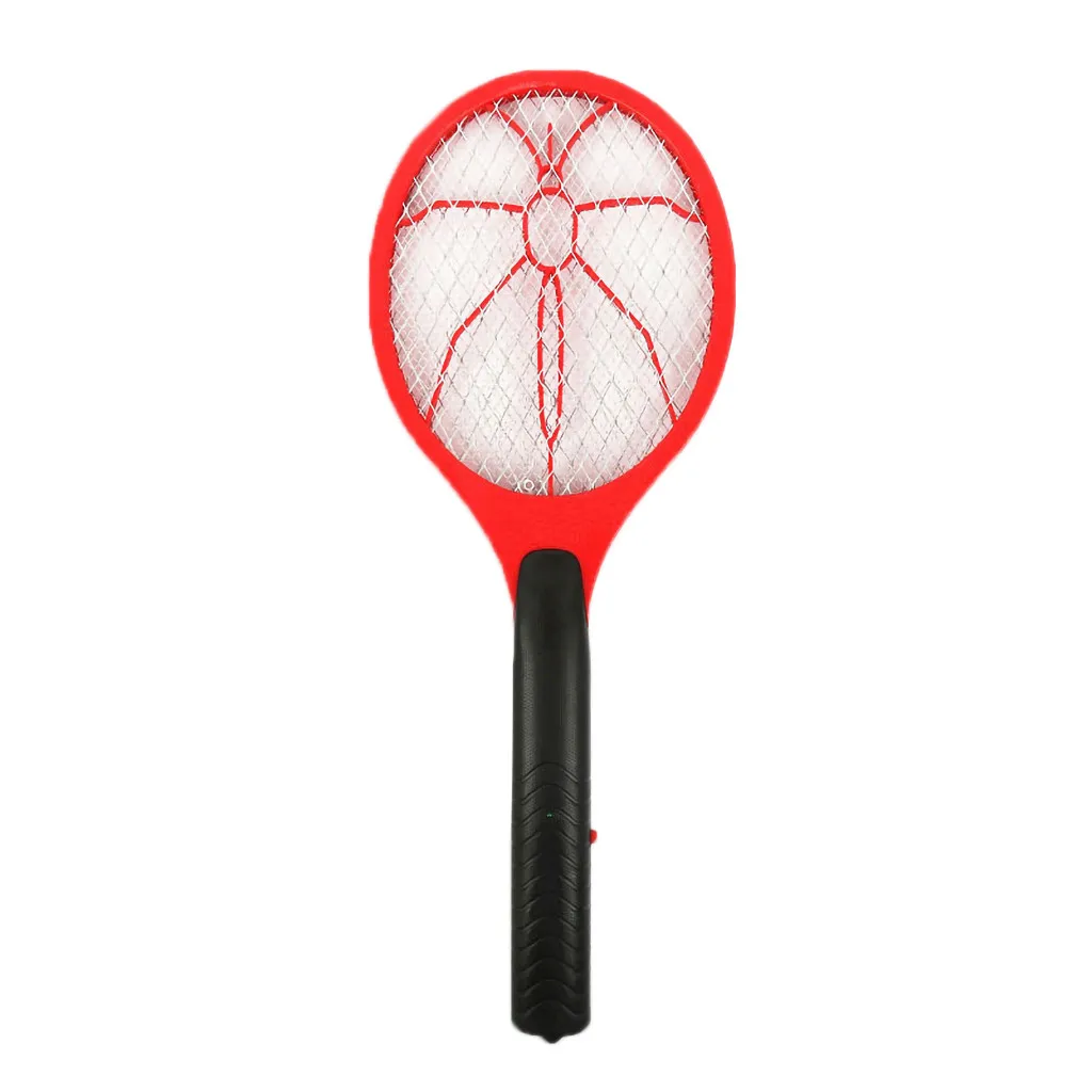 Летняя аккумуляторная батарея электрическая мухи комары Swatter ракетка-электромухобойка средство от насекомых домашняя Жук Zappers#15 - Цвет: Red
