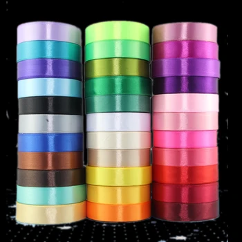 

10PCS 2CM Cheap Silk Satin Ribbon for Wedding Party Decoration Invitation Card Gift 22Meters Ribbons Decorative Satin Ribbon