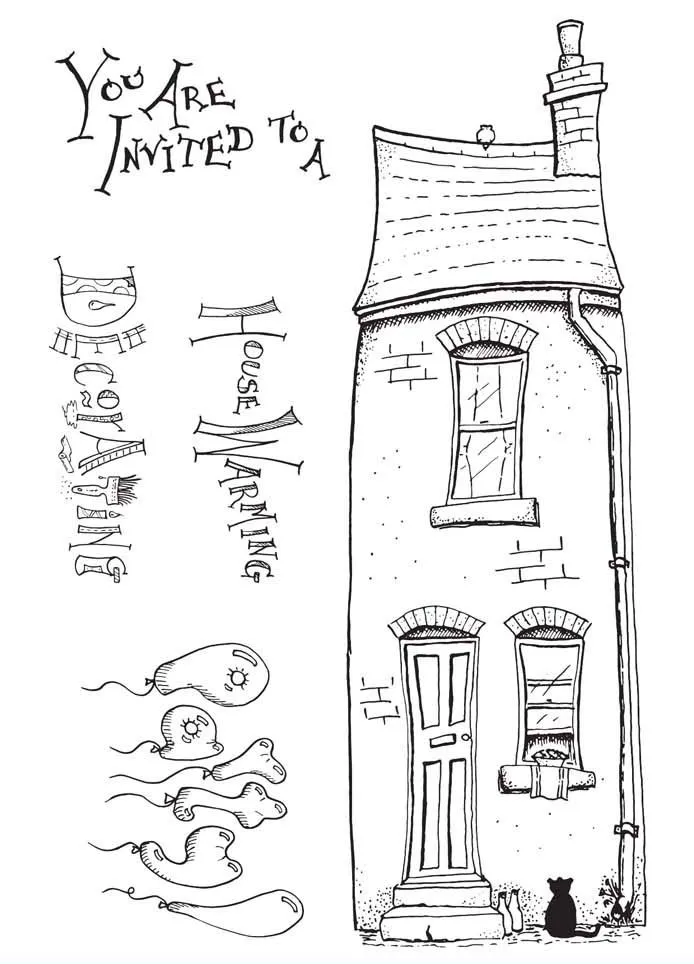 

House Transparent Clear Silicone Stamp Seal for DIY scrapbooking photo album Decorative clear stamps A1054