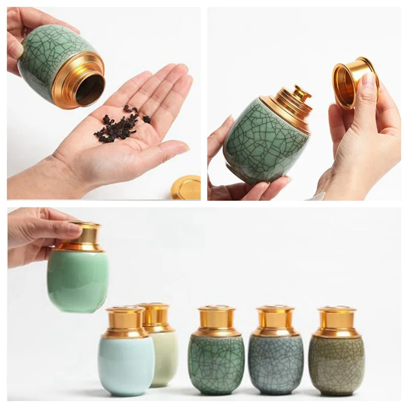 1pcs Tea Airtight Smell Proof Container New Small Portable Travel