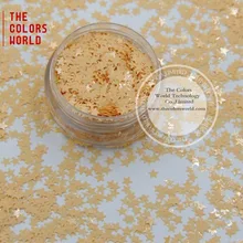 TCH303 3,0 мм Размер устойчив к растворителям мате цвета звезды блески различной формы для лака для ногтей, дизайна ногтей или другого DIY украшения