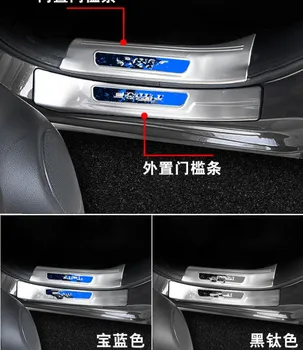

Car-covers accessories stainless steel Internal external Scuff Plate/Door Sill Door Sill for 2019 Nissan Qashqai J11 Car styling