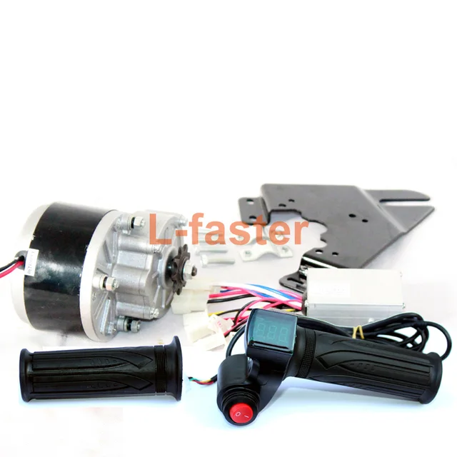 250w Electric Brush Motor With Controller And Accelerator Handle 250w Electric Brush Motor With Controller And Accelerator Handle Bicycle Throttle Battery Indicator Red Switch