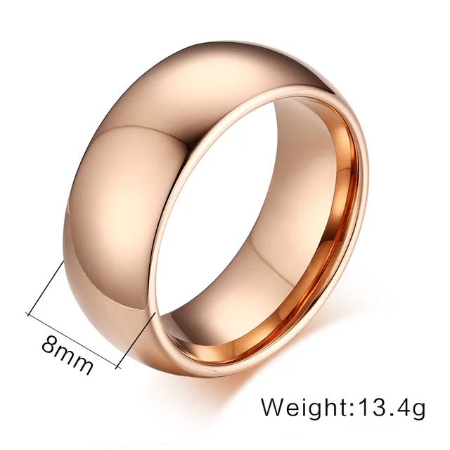 Anillo de tungsteno Vnox 100% para hombre, joyería clásica de 8mm, pulidora de mano suave, para boda, 6, 7, 8, 9, 10, 11, 12 y 13 Anillo de tungsteno Vnox 100% para hombre, joyería clásica de 8mm, pulidora de mano suave, para boda, 6, 7, 8, 9, 10, 11, 12 y 13