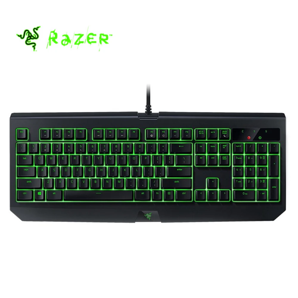 

Razer Blackwidow Ultimate 104 Keys Waterproof Backlit Mechanical Gaming Keyboard Green Switch Fully Programmable Tactile Clicky