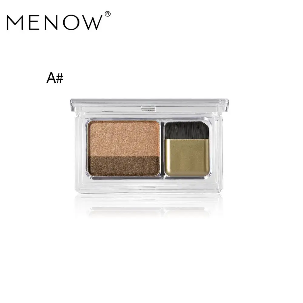 MENOW двухцветные мерцающие матовые тени для век Make up Pallete Fashion Lazy Eye Shadow Makeup E419 - Цвет: A