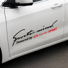 2 peças esportes mente carro corpo automóveis reflexivo vinil adesivo decalque estilo do carro para fiat bravo acessórios do exterior