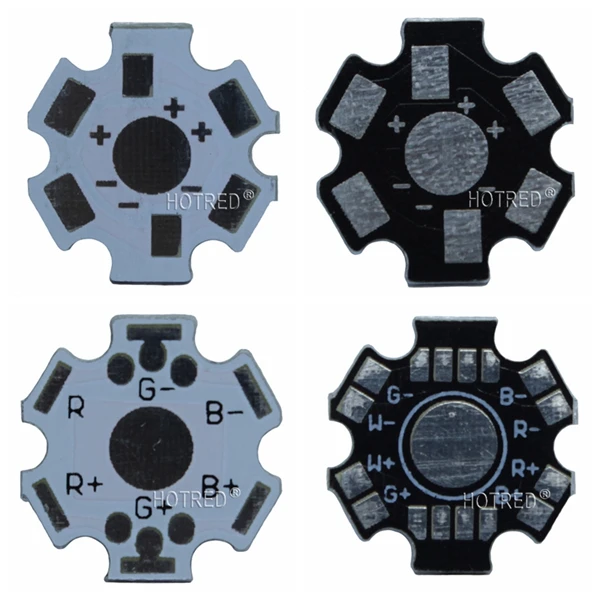 100 шт. 1 Вт 3 Вт 5 Вт теплоотвод светодиодный алюминиевый основание пластина печатной платы подложка 20 мм Звездный комплект DIY Охлаждающий радиатор 20 мм для 1 3 5 Вт