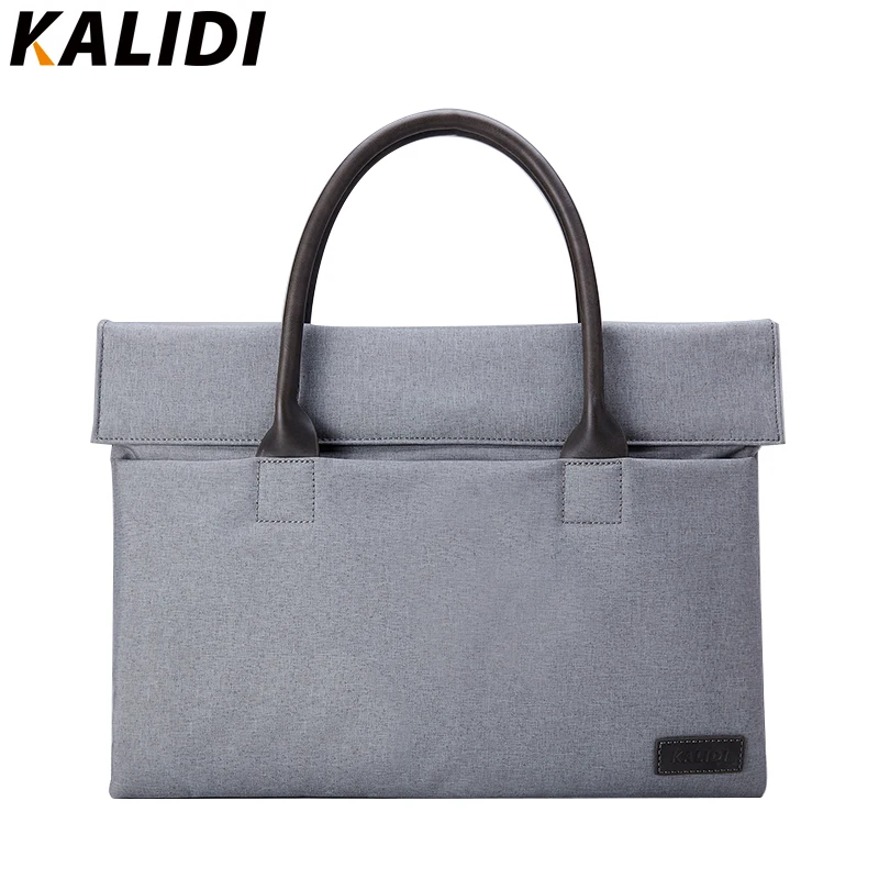 

KALIDI 13 14 Inch Laptop Handbag Carry Case Briefcase Notebook Protective Portable Bags for Macbook Air Pro Dell Sony Men Bag