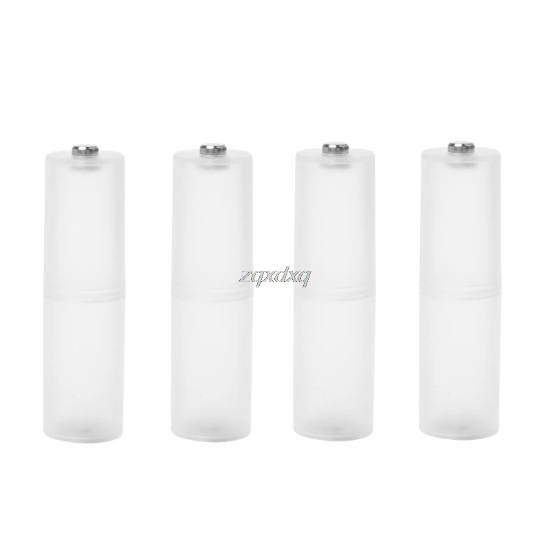 

4Pcs AAA To AA Size Portable Battery Converter Adapter Spacer Switcher Case Box Nov09 Drop Ship