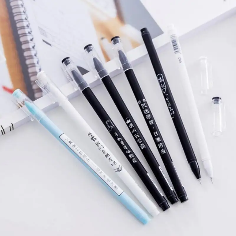 

0.38mm12 Random Creative Personality Gel Pen Stationery Student Writing Pen Office School Supplies Pens Pencils Writing Supplies