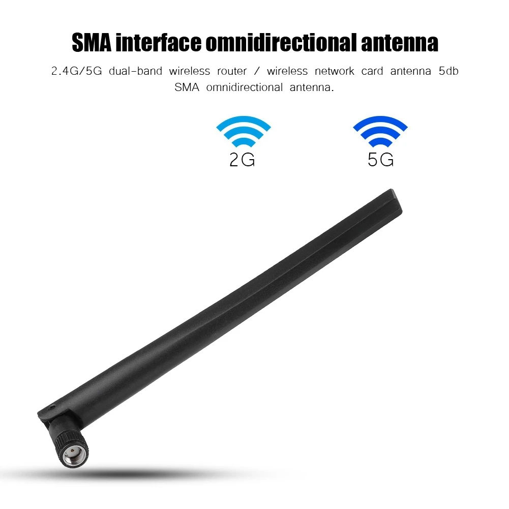 3 шт. Новая Металлическая WiFi антенна RP-SMA интерфейс с 5dBi 2,4G/5G Двухдиапазонная беспроводная антенна Wi-Fi для ASUS RT-AC68u