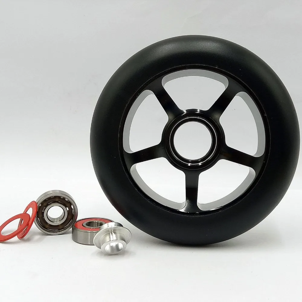 100 / 110mm Classic Style Scooter Wheels Aluminium Alloy Steel Wheel