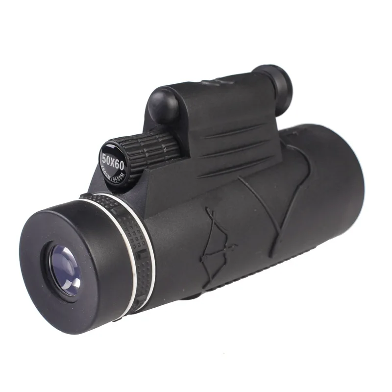 2018 New Arrival Black HD 50x60 Zoom Binocular Monocular Powerful Phone Laser Flashlight Telescope with Tripod Clip for Hunting