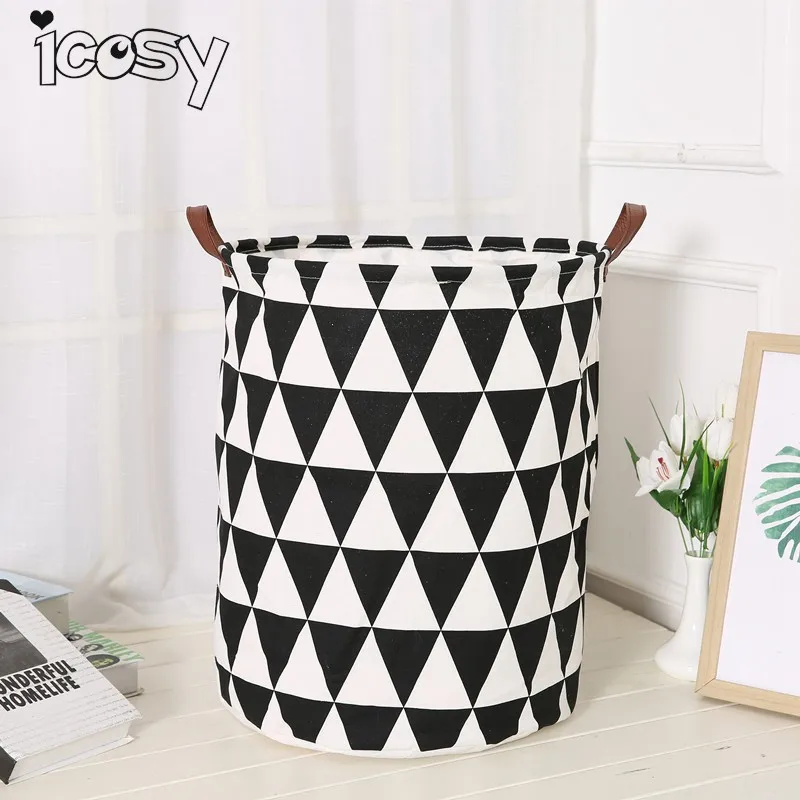 Icosy Laundry Basket Triangular Cloth Baby Clothes Baskets Waterproof