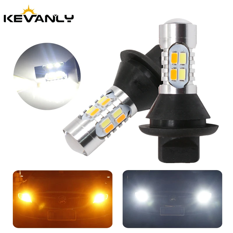

1156 P21W PY21W ba15s BAu15S 20led T20 W21W WY21W 7440 light Daytime Running Light+Turn Signal Dual Mode DRL LED External Lights