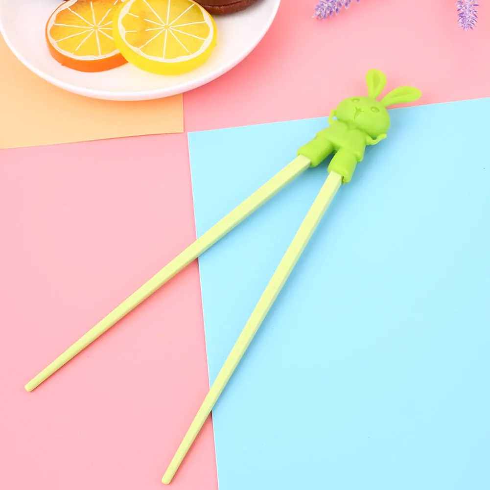 

Kids Chopsticks Cartoon Rabbit Style Beginner Food Eating Tool Easy Use