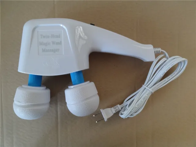 white twin head magic wand massager hvt350 in massage relaxation