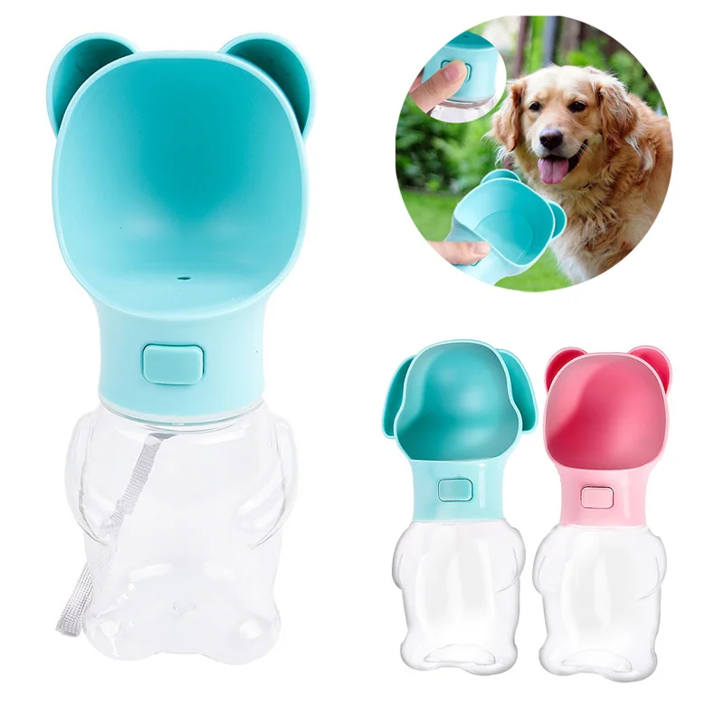 

500ml Portable Dog Water Bottle For Dogs Travel Puppy Cat Drinking Bowl Outdoor Pet Water Dispenser Feeder Dog Bottle