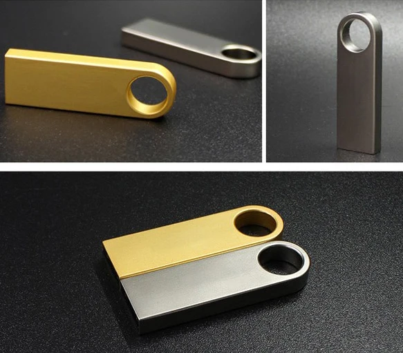 

silver golden Stainless Steel USB Flash Drive 8gb 16gb 32gb 64gb 128gb Pen Drive Memory Flash Card Memory Disk USB Stick