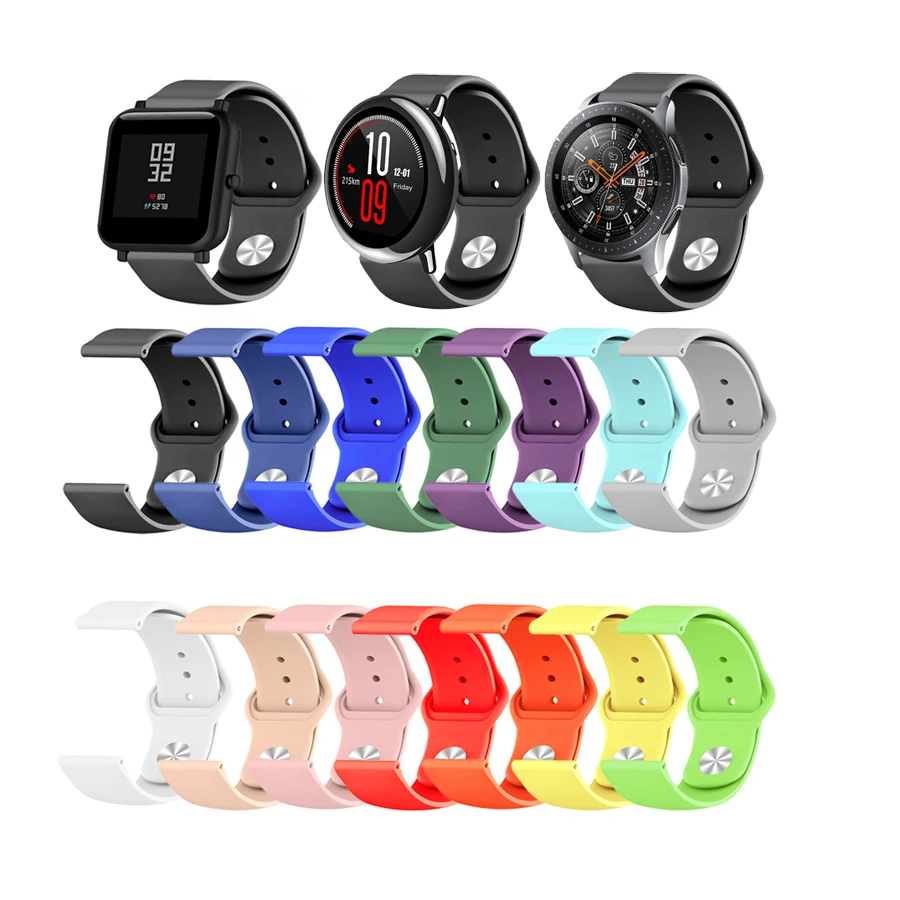 

20mm strap for Samsung Galaxy Watch Active silicone watchband strap for Gear S2 sport replacement band for Samsung galaxy watch
