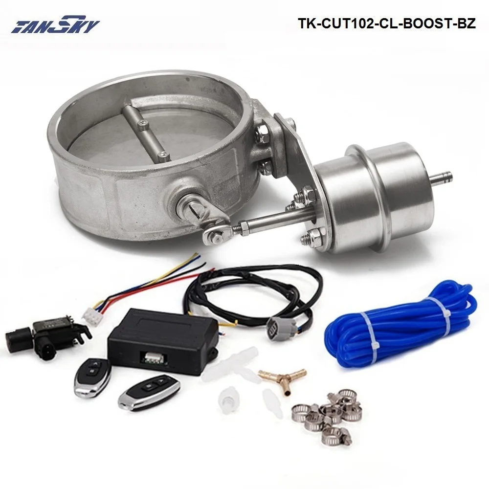 Exhaust Control Valve With Boost Actuator Cutout 102mm Pipe Close with