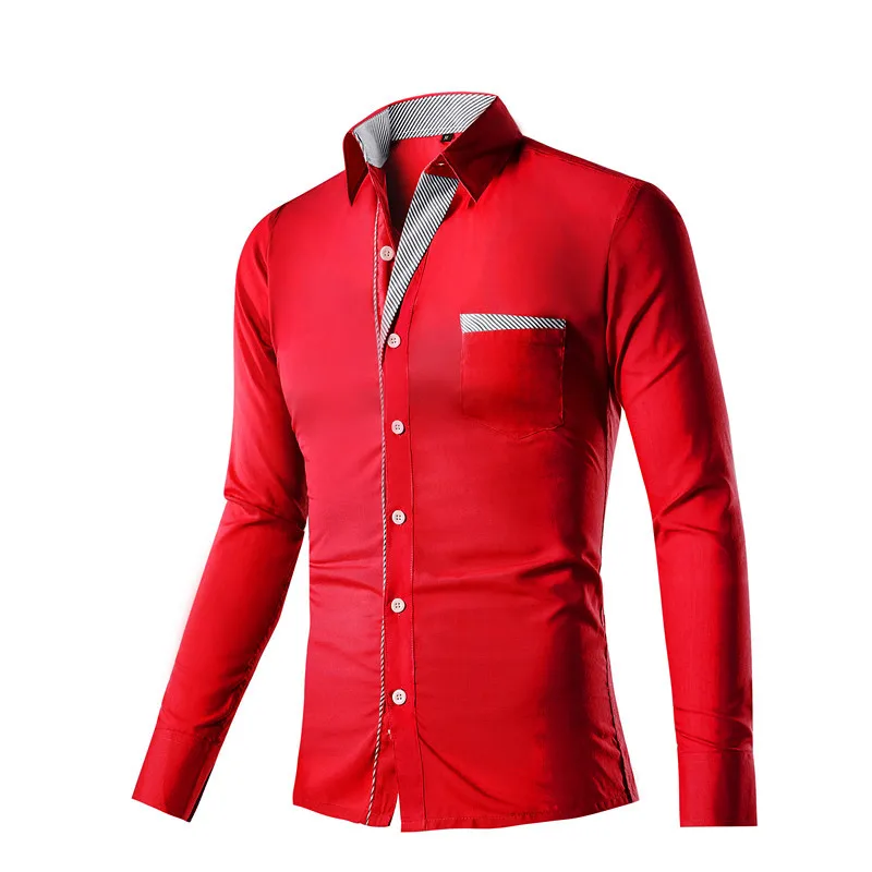 Buy New Men Shirts Spring Autumn Trendy Fashion Slim