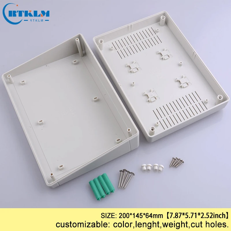 Пластиковый корпус распределительная коробка ABS пластиковая электронная коробка распределительная коробка для монтажа в стену PCB diy дизайн схема проект чехол 200*145*64 мм