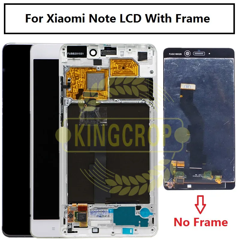 

For Xiaomi Note LCD Display Digitizer Touch Screen Assembly Black Smartphone for xiaomi note lcd with frame