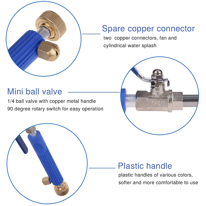 Совершенно водяной пистолет для мытья автомобиля, шланг для промывки высокого давления, распылитель, струя воды, садовый водяной пистолет, инструменты для чистки автомобиля