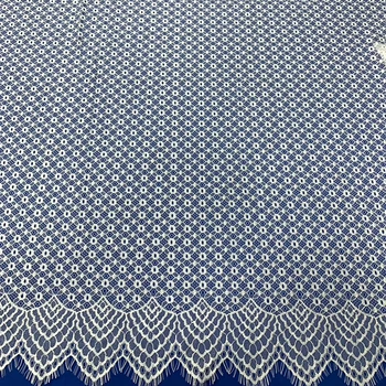

GLace 3M/Lot 1.5M wide Off white eyelash french lace net lace fabric lace material for home decoration curtain DIY TX495