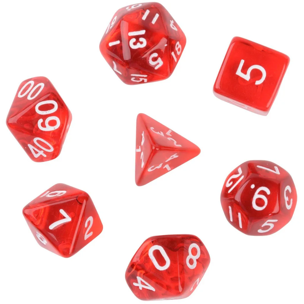 Набор из 7 штук D4 D6 D8 D10 D12 D20 Детские кубики умелые настольные игры аксессуары для