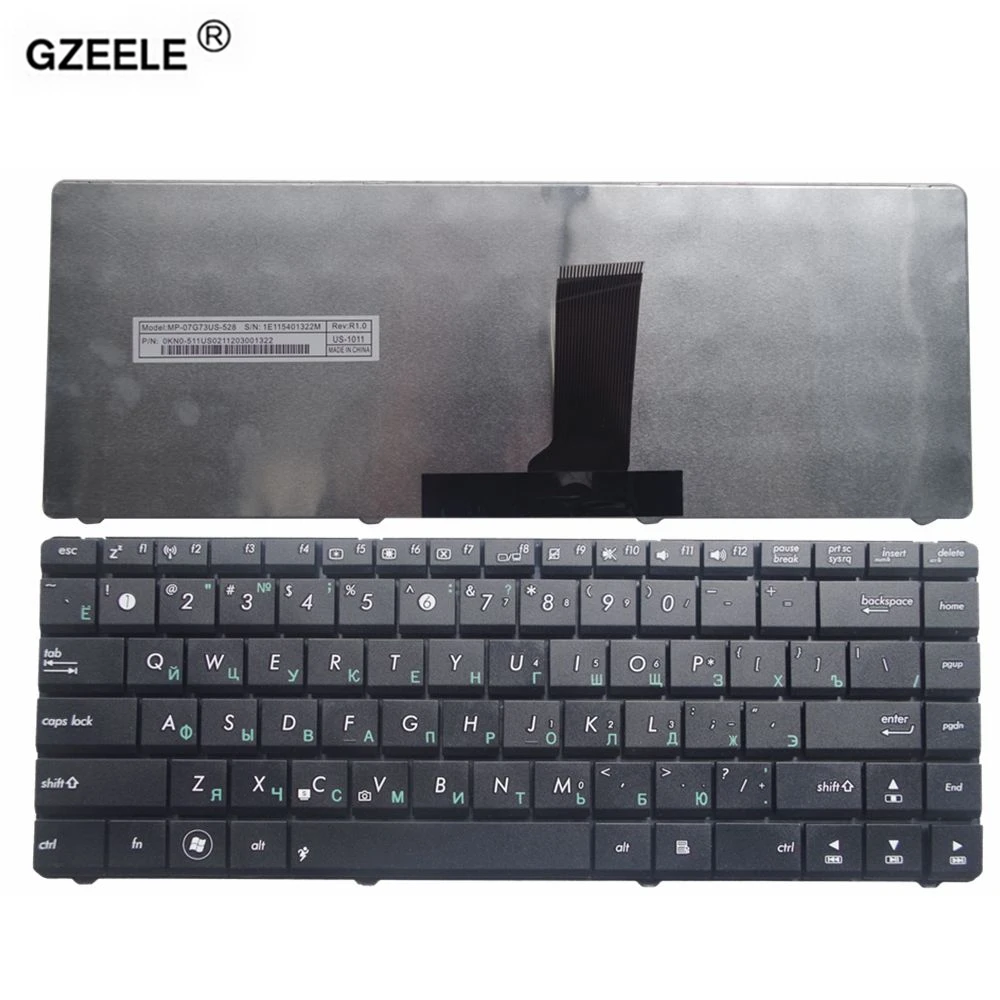 GZEELE новая клавиатура для ноутбука ASUS N43 N43S N43SL P43 X44H P43E P43S N43E N43EI U30 U30JC K43E K43SA U80 U81 UL80 U80V U80E ру