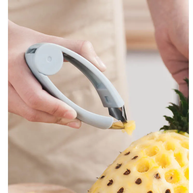 

Creative Pineapple Eye Peeler Multfunction Stainless Steel Remover Clip Slicer Seed Corer Cutter Knife Fruit Vegetable Tools