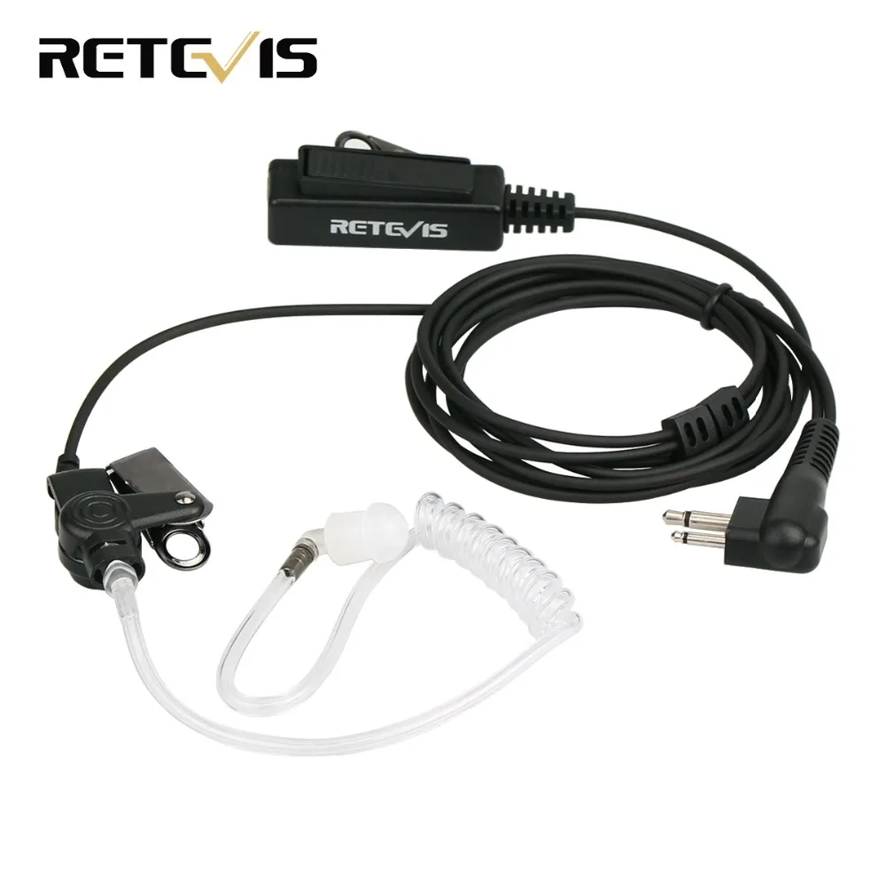 RETEVIS 2 PIN тайная Акустическая трубка наушник микрофон для Motorola GP88 300 2000 CT150 P040 PRO1150 SP10 XTN500 Walkie Talkie C9006A