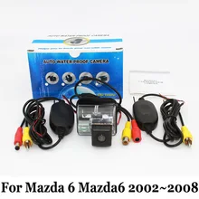 Автомобильная Камера Заднего вида Для Mazda 6 Mazda6 2002 ~ 2008/RCA Провод или Беспроводной/HD Широкоугольный Объектив/CCD Ночного Видения Резервного Копирования камеры