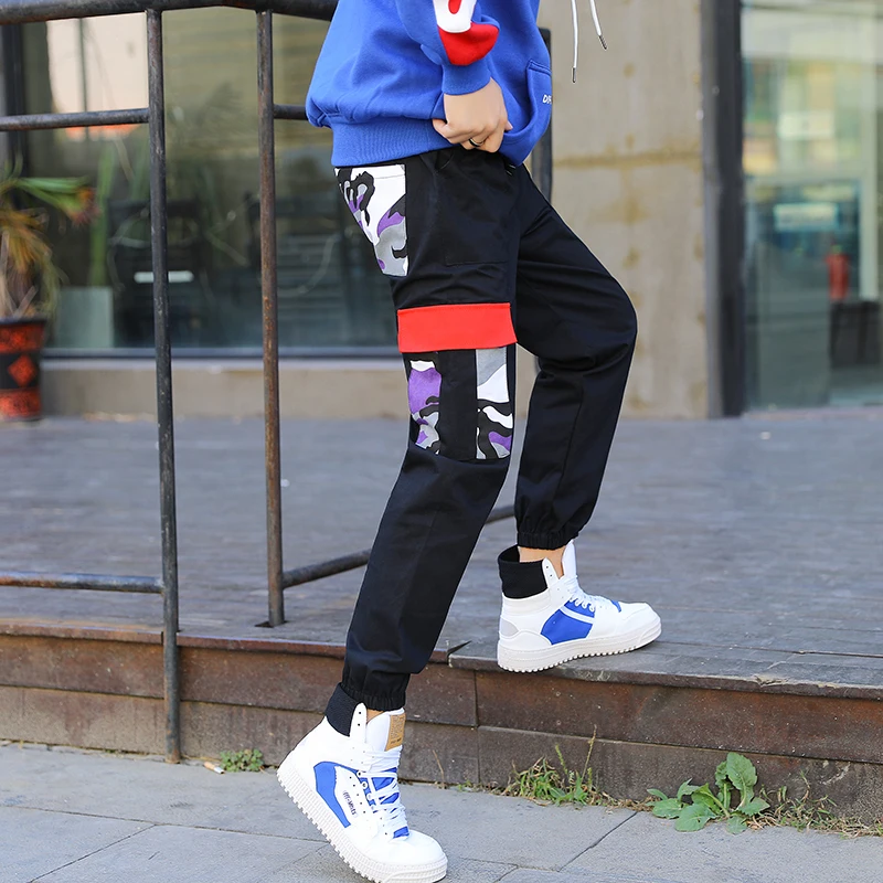 Осенние уличные мужские спортивные штаны в стиле хип-хоп с карманами