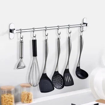 

Kitchen punch-free stainless steel hook frame multi-function activity hook type hook storage rack WY5301507