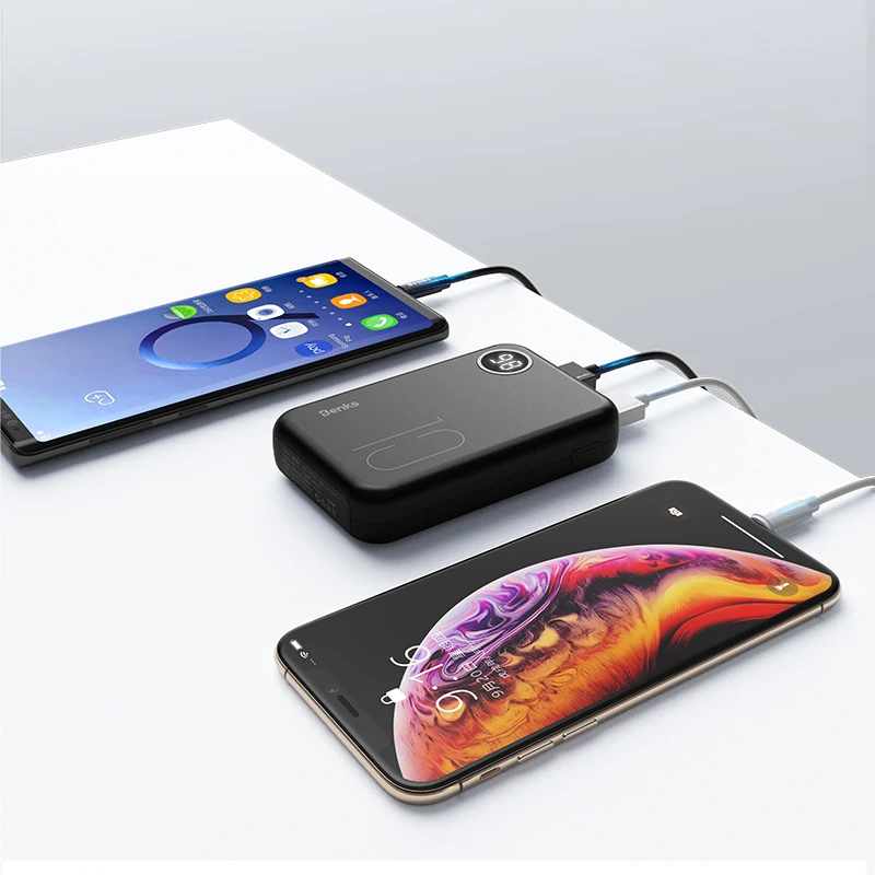 Benks 10000 mAh портативный банк питания двойной USB быстрая зарядка внешний аккумулятор