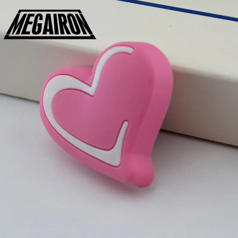 

MEGAIRON Children's Cabinet Knobs Cupboard Closet Dresser Drawer Pink heart Pulls Handle Good Design Pull Knobs High Quality