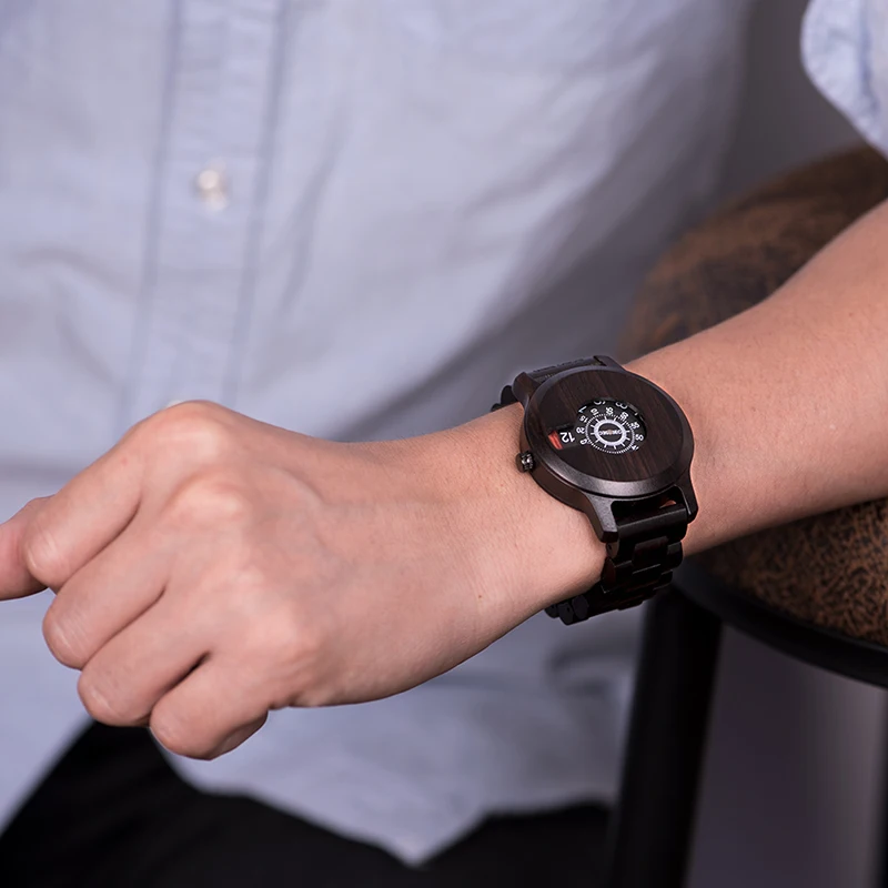 BOBO BIRD Men Watch Elegant Wood Watches Unique Fashion Design Idea Gifts Custom Clock Dropshipping C-eR26