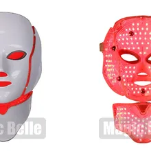 Микрокомпьютер для лица 7-Цвет ФДТ света led фотонных маска Средства ухода за кожей Шеи уменьшает морщины поры