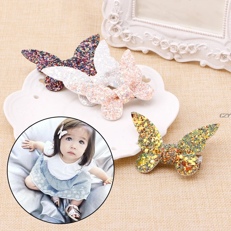 

Children Lovely Hair Accessories Baby Headband Leather Gravel Bow Hairpin Drop shipping