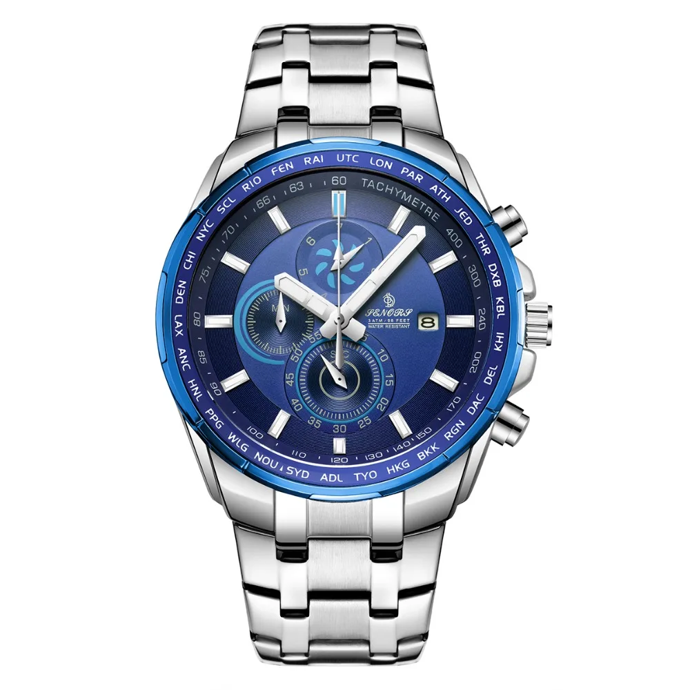 hot sale new man watch quartz wristwatches  fashino casual  Business Men's luxury  stainless steel men's Multifunction clock saa