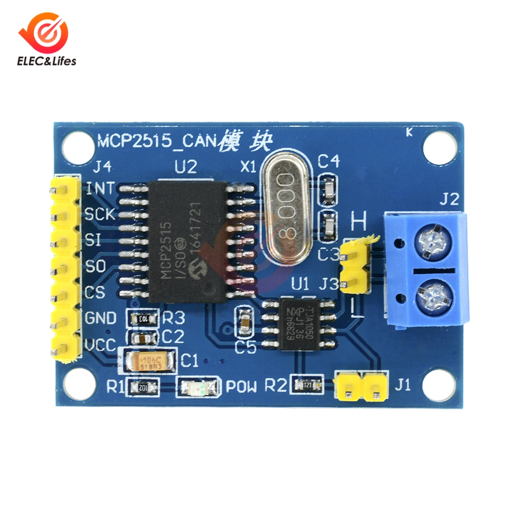 MCP2515 CAN шина плата модуля TJA1050 приемник SPI для Arduino 51 MCU контроллер рычага передачи данных на большие расстояния