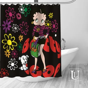 

Betty Boop Shower Curtains Custom Bathroom Curtain Waterproof Bathroom Fabric Polyester Shower Curtain 1pcs custom