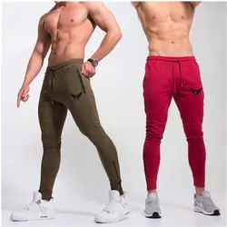 EEHCM 2019 Новый Штаны Брендовые мужские повседневные спортивные штаны мышцы Для мужчин спортивные штаны упражнения для брюк хлопок Фитнес