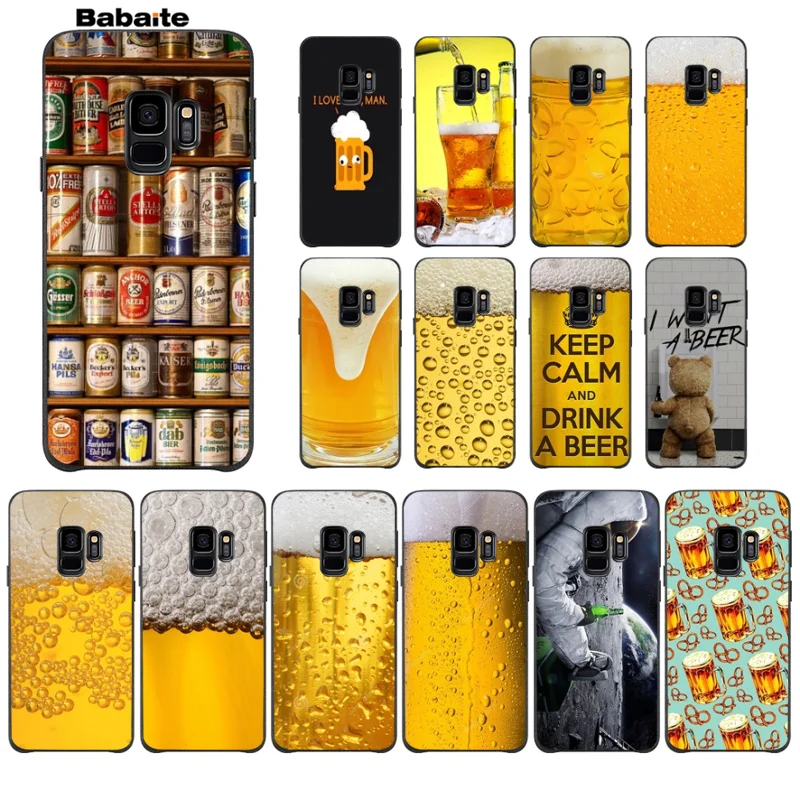 

Babaite World Beers Alcohol Summer Bubble DIY Protector Phone Case For GALAXY s10 s6 edge edge plus s7 edge s8 plus s9 plus
