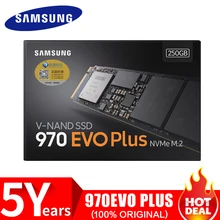 SAMSUNG SSD 970 EVO M.2 2280 NVMe 1 ТБ 500GB 250GB Внутренний твердотельный диск жесткий диск HDD M2 для настольного ноутбука PCLe 3,0x4 MLC