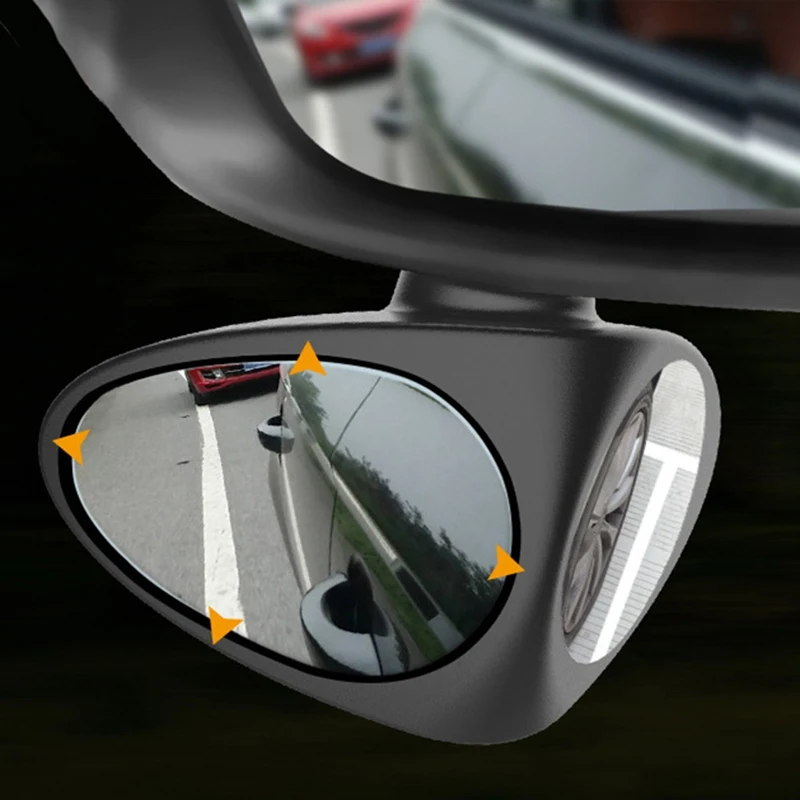 

1 Piece Car Rear View Mirror Rotatable Adjustable Blind Spot Mirror Convex Wide Angle Mirror Front Wheel Car Mirror